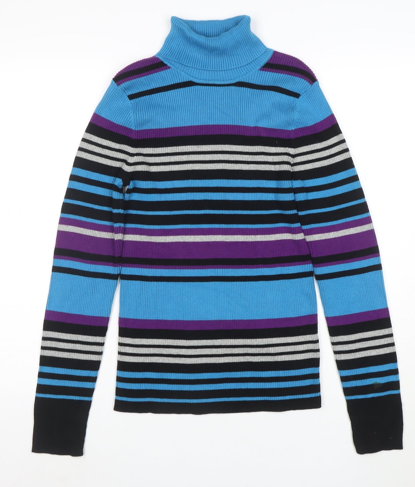 Northern Reflections Womens Multicoloured M Roll Neck Stripe Jumper