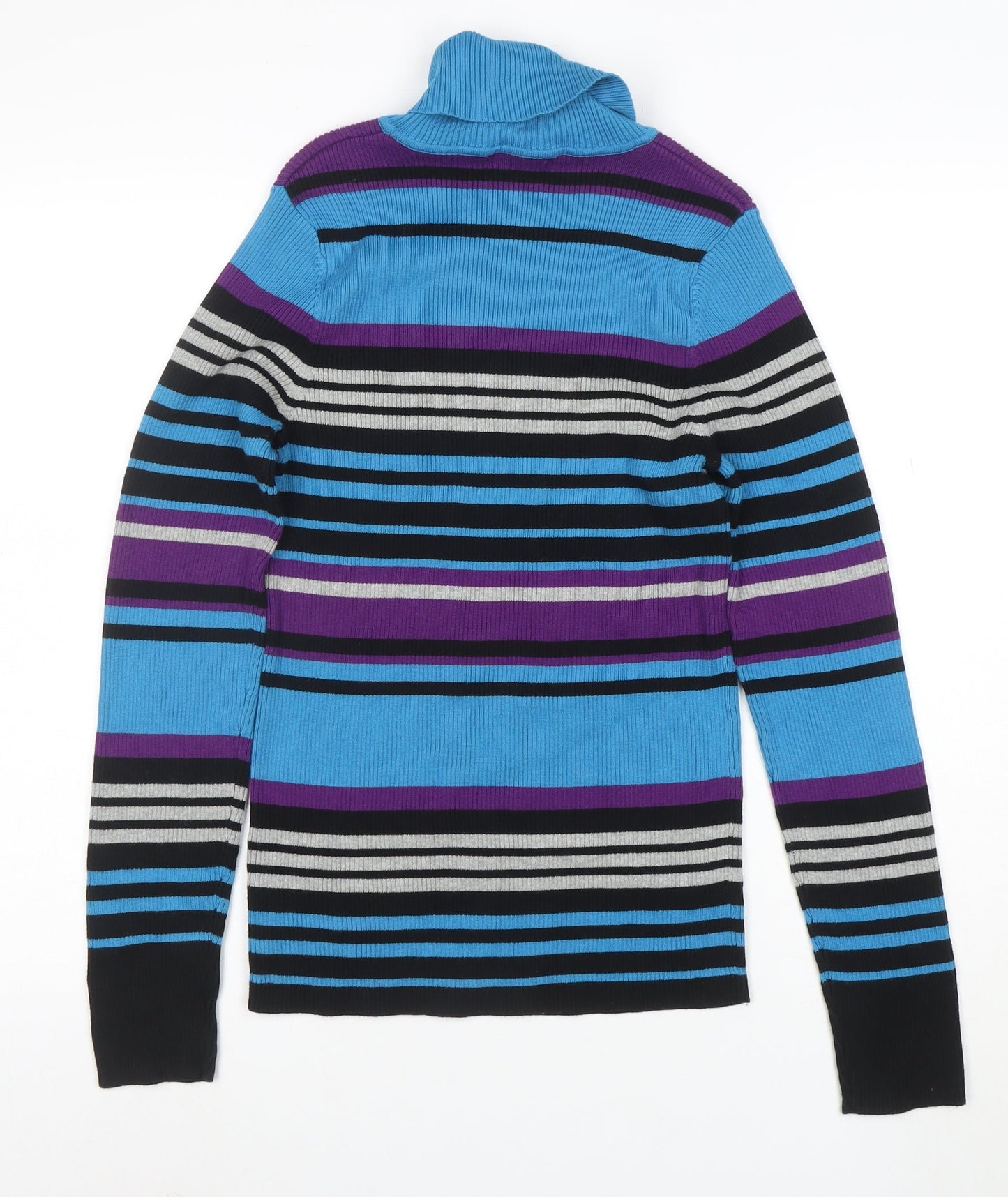 Northern Reflections Womens Multicoloured M Roll Neck Stripe Jumper