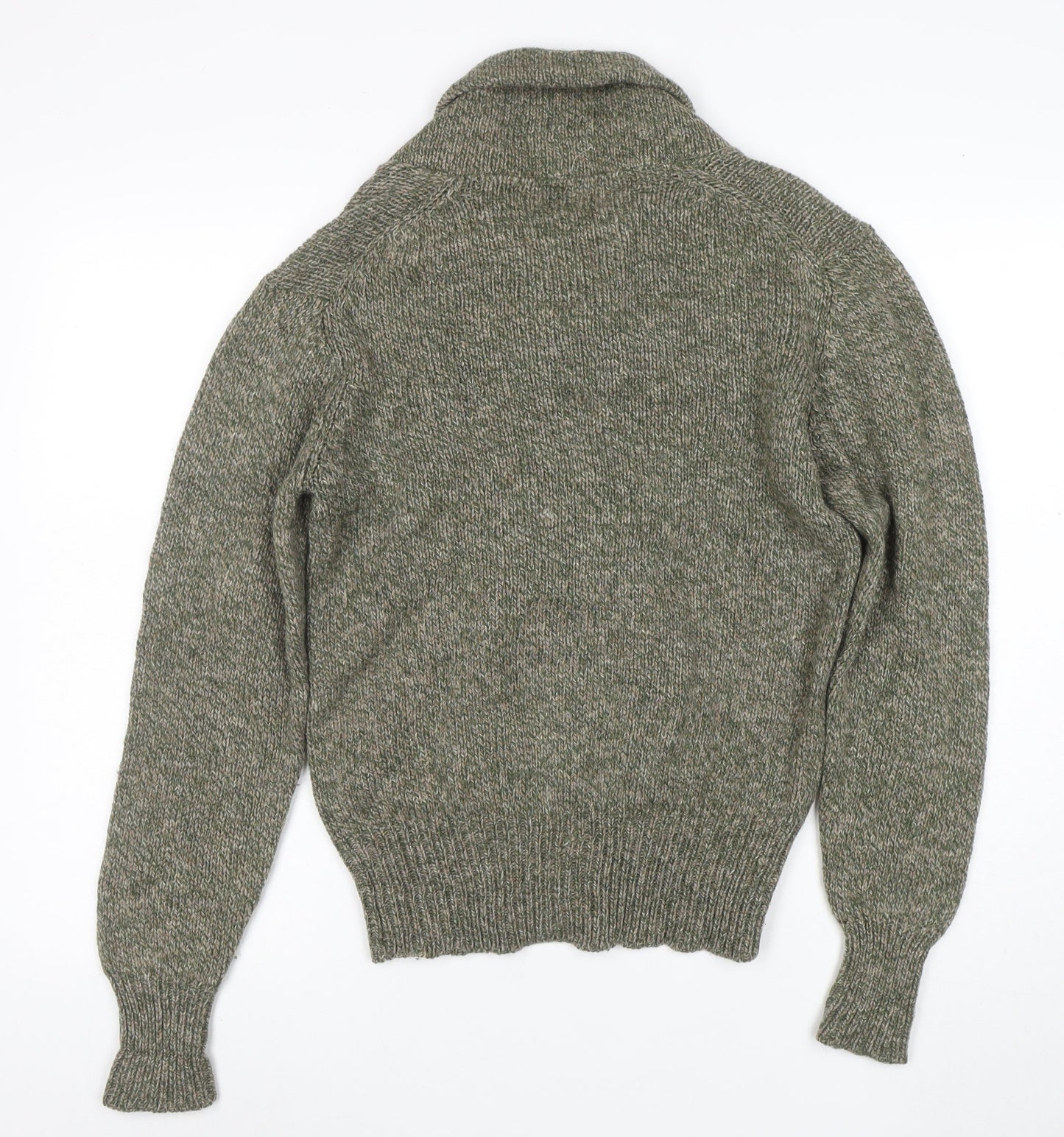 Boston Traders Men's Green Wool Roll Neck Jumper Sz S