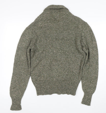 Boston Traders Men's Green Wool Roll Neck Jumper Sz S