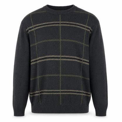 Dockers Men’s Grey Check Cotton Crew Neck Jumper XL