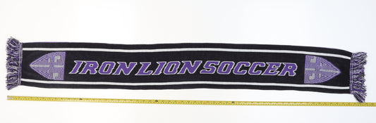 BandsScarf.com Men's Purple Black Knit Football Scarf One Size