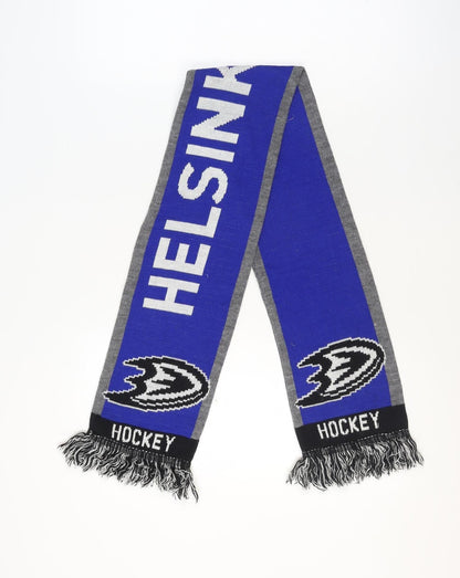 Reebok Men's Blue Grey NHL Premiere Helsinki 2011 Knitted Hockey Scarf