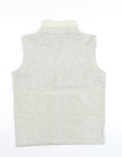 Marks and Spencer Women’s Grey Fleece Zip Waistcoat UK 8