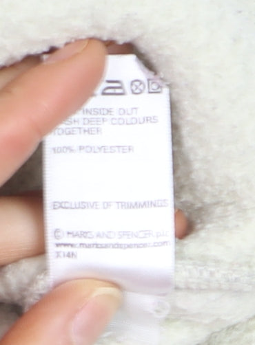 Marks and Spencer Women’s Grey Fleece Zip Waistcoat UK 8