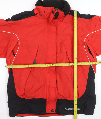 Serac Men's Red Skiing Jacket L Waterproof Windproof Winter Coat