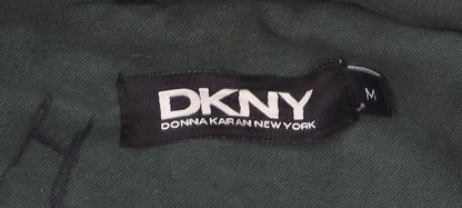 DKNY Men's Green Medium Thermo Regulated Motorcycle Jacket