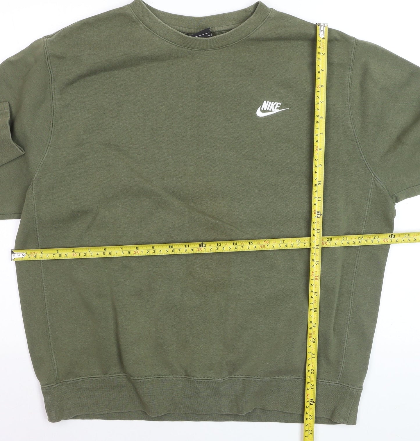 Nike Men's Green Pullover Crew Neck Sweatshirt Size L