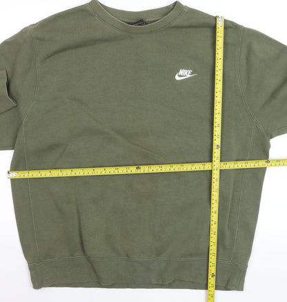 Nike Men's Green Pullover Crew Neck Sweatshirt Size L