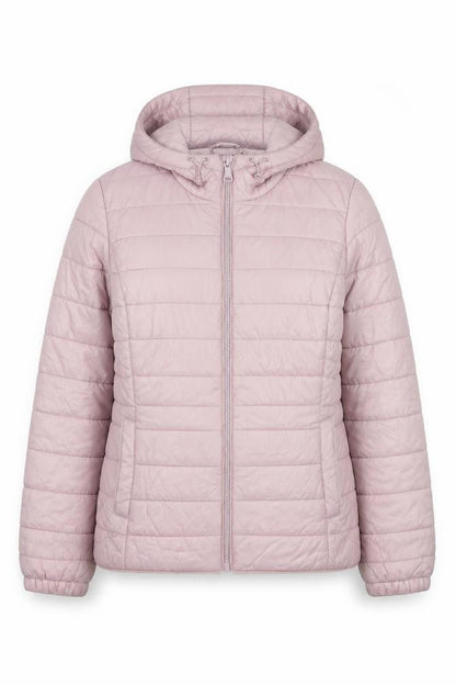 New Look Women's Pink Hooded Puffer Jacket Size 16