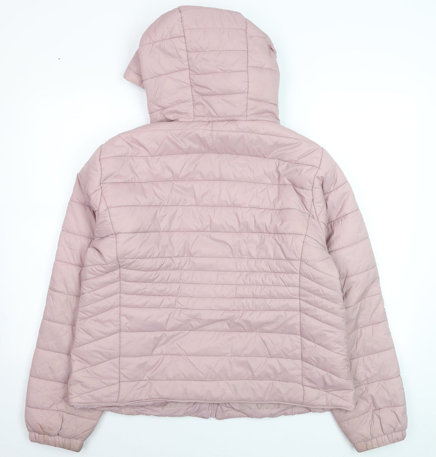 New Look Women's Pink Hooded Puffer Jacket Size 16