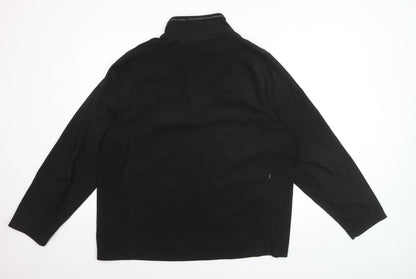 Craghoppers Men's Black XL Fleece 1/4 Zip Pullover Sweatshirt
