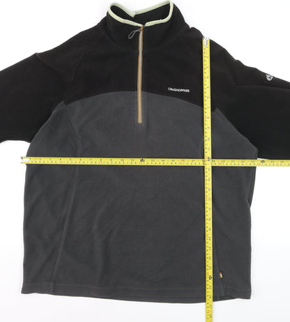 Craghoppers Men’s Black XL Fleece 1/4 Zip Pullover Sweatshirt
