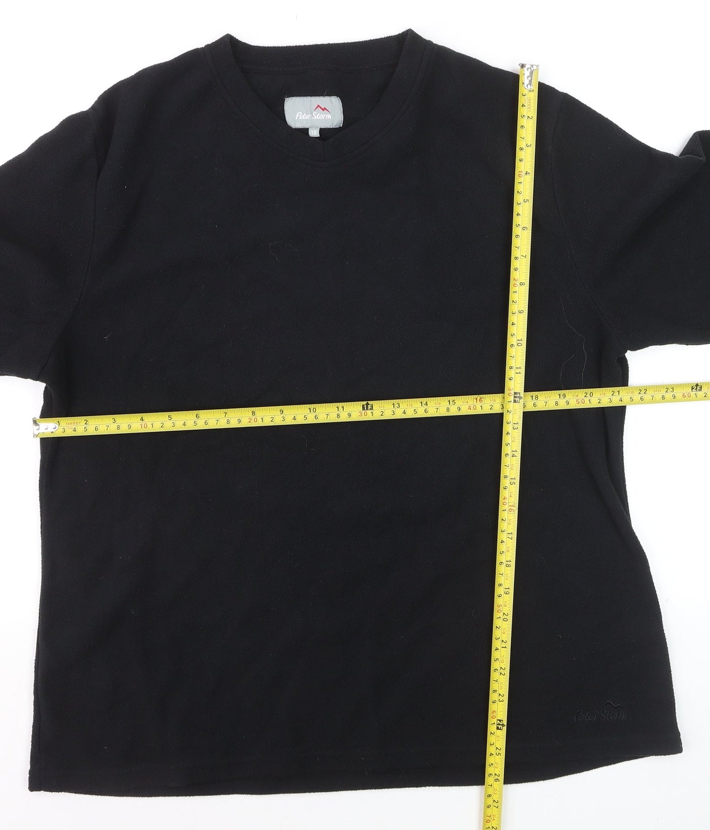 Peter Storm Womens Black Fleece Pullover Sweatshirt Size L
