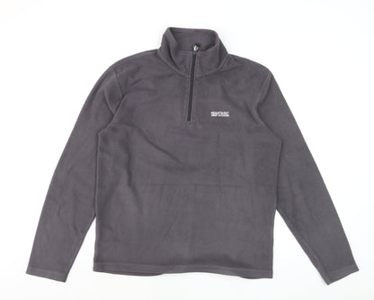 Regatta Men's Grey Fleece 1/2 Zip Pullover Sweatshirt M
