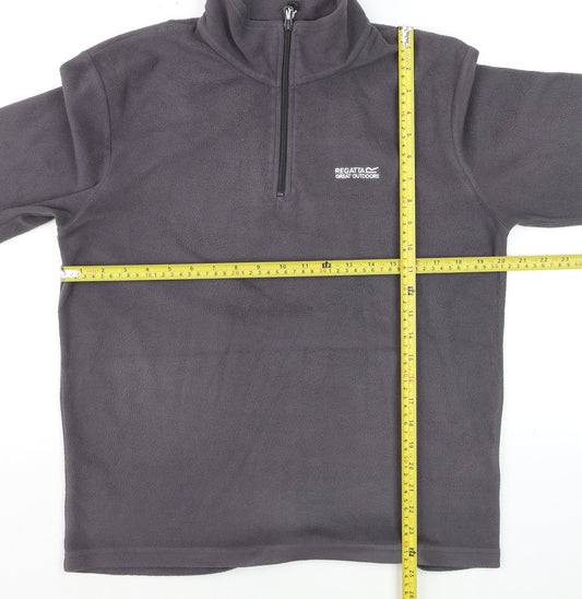 Regatta Men's Grey Fleece 1/2 Zip Pullover Sweatshirt M