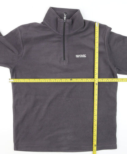 Regatta Men’s Grey Fleece 1/4 Zip Pullover Sweatshirt M Outdoor