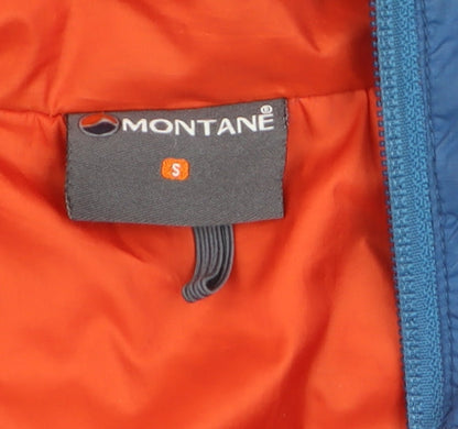 Montane Men's Blue Hooded Lightweight Puffer Jacket Size S