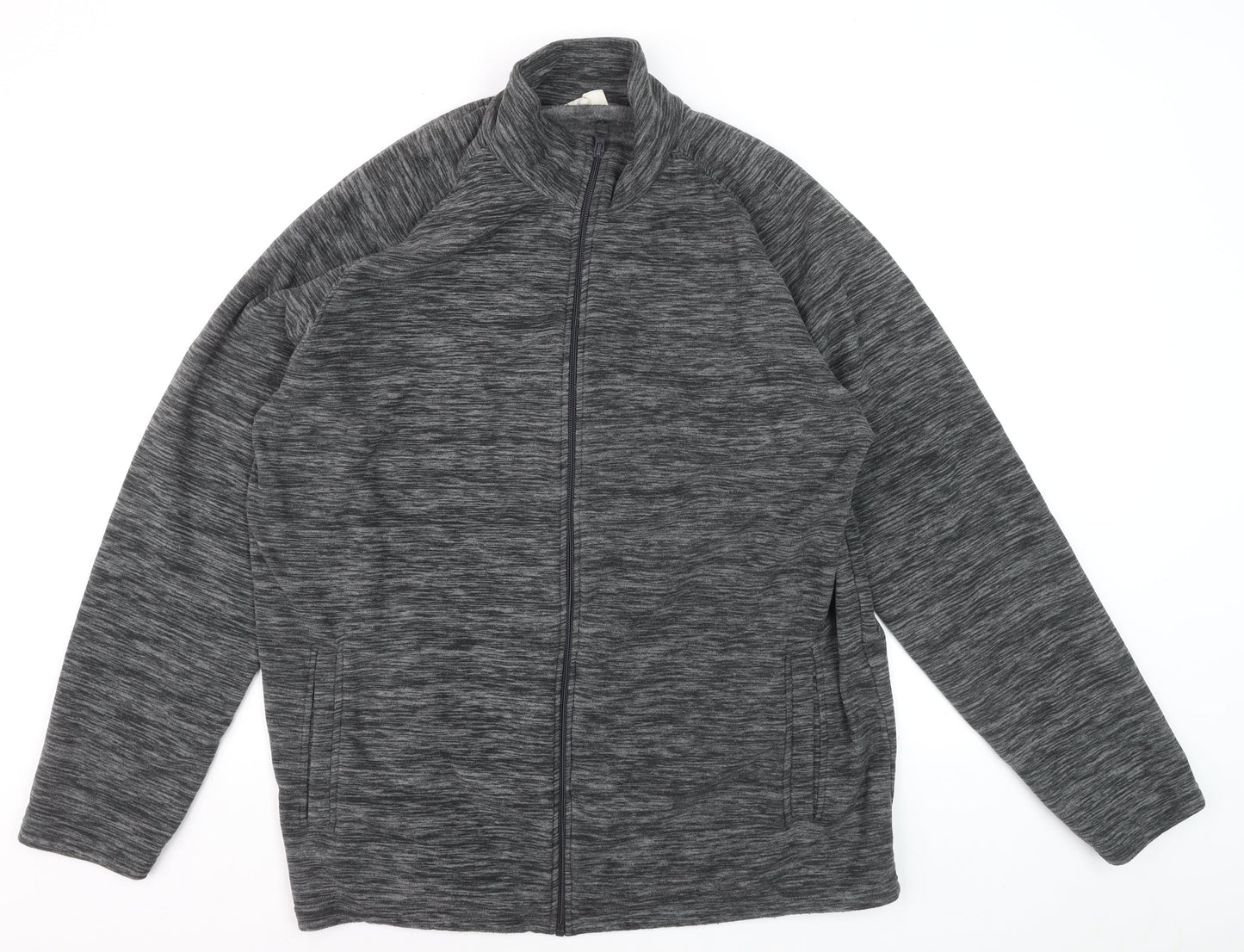 Mountain Warehouse Men’s Grey Full Zip Fleece Sweatshirt 2XL Outdoor