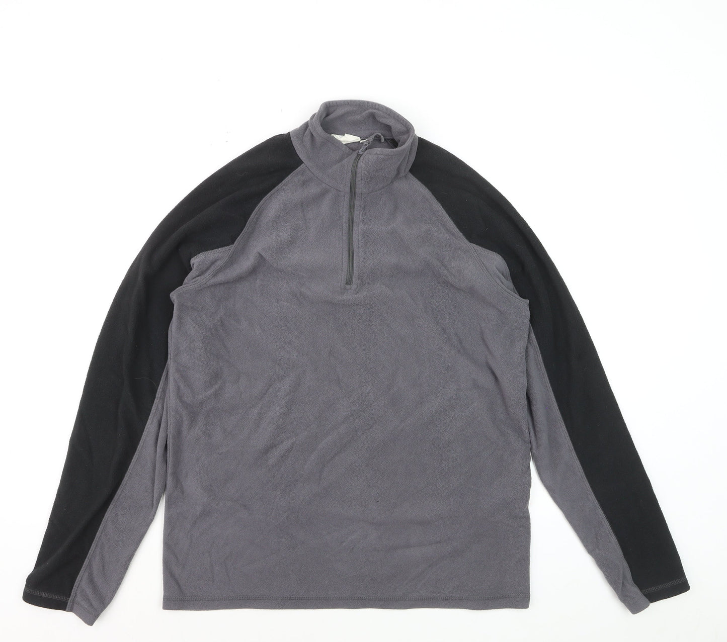 Mountain Warehouse Mens Grey Fleece 1/4 Zip Pullover Sweatshirt M