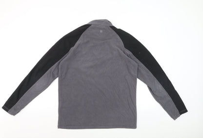 Mountain Warehouse Mens Grey Fleece 1/4 Zip Pullover Sweatshirt M