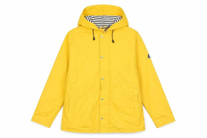 Hublot Women's Yellow Hooded Waterproof Rain Coat Jacket M