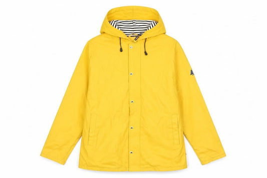 Hublot Women's Yellow Hooded Waterproof Rain Coat Jacket M