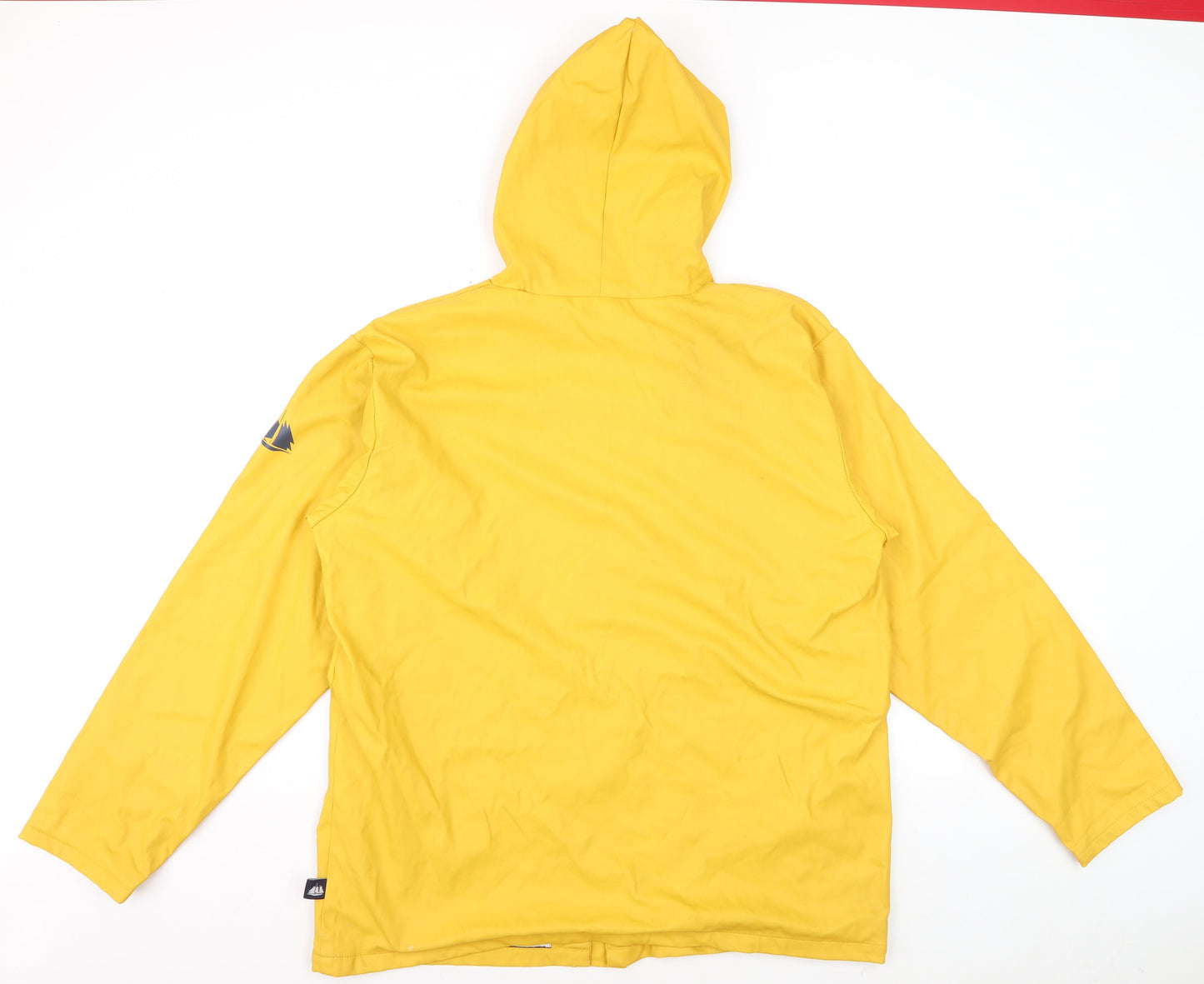 Hublot Women's Yellow Hooded Waterproof Rain Coat Jacket M
