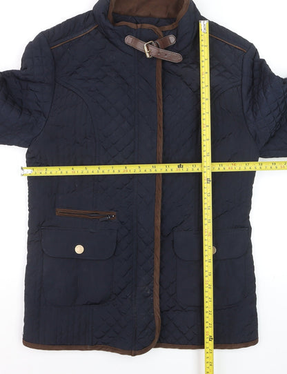 Bariloche Women’s Blue Quilted Mid-Length Jacket Size 12