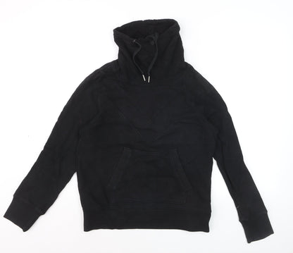 Uniqlo Men's Black M Pullover Hoodie High Neck Fleece Sweatshirt