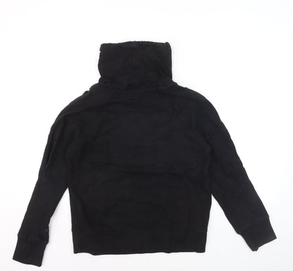 Uniqlo Men's Black M Pullover Hoodie High Neck Fleece Sweatshirt