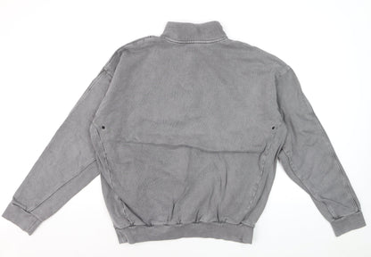 Gymshark Men's Grey 1/4 Zip Pullover Sweatshirt Size S