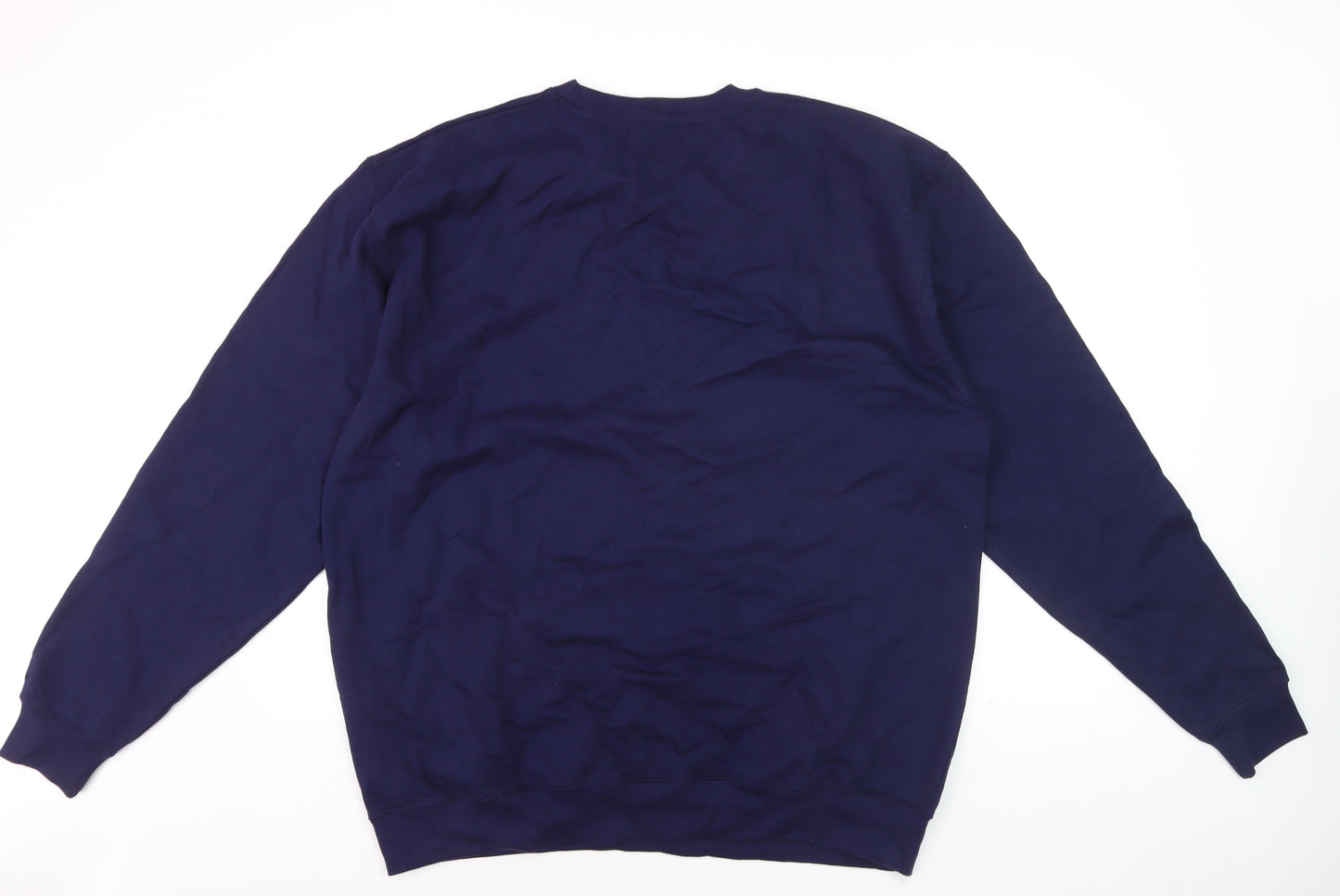 Betty Bramble Womens Navy Sweatshirt XXL Pink Star Print Crew Neck