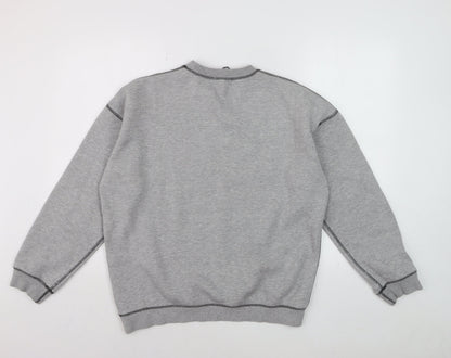 Bochoo Men's Grey Logo Pullover Sweatshirt Medium