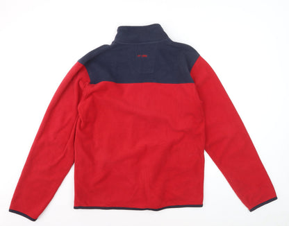 Blue Harbour Men's Red Full Zip Fleece Sweatshirt Size S