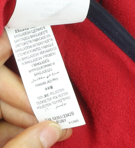 Blue Harbour Men's Red Full Zip Fleece Sweatshirt Size S