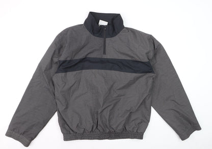Tour Ready Men's Grey L 1/4 Zip Lightweight Lined Jacket