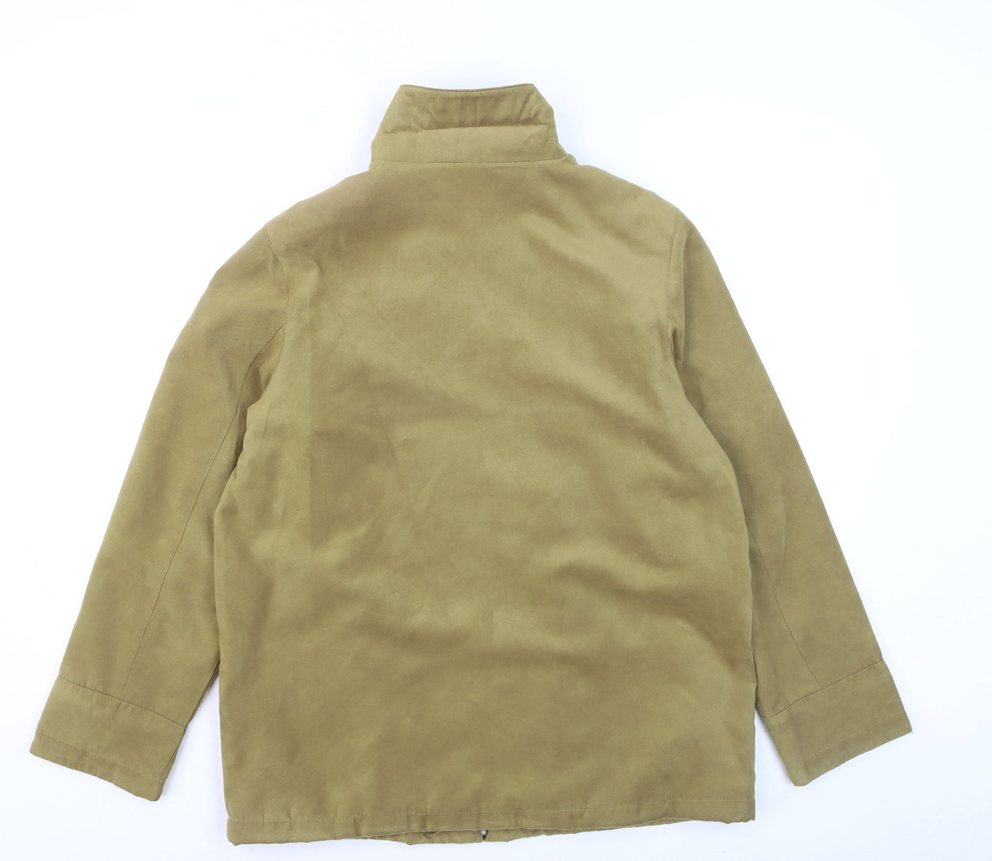EWM Women’s Beige Full Zip Mid-Length Jacket Size 14