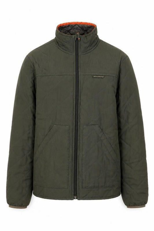 Solognac Men's Green Quilted Hunting Jacket Size S Polyester