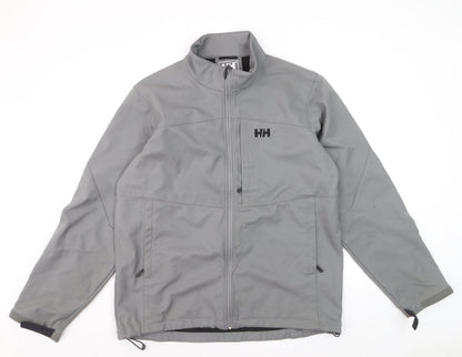 Helly Hansen Men's Grey XL Soft Shell Jacket Windproof Water Resistant