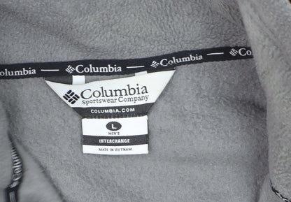 Columbia Men's Red Grey L Interchange 3-in-1 Waterproof Jacket