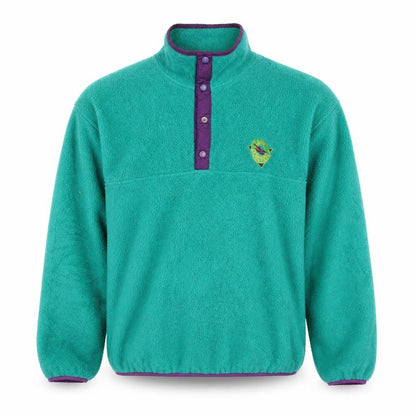 Cape Comfort Men's Green Fleece 1/4 Zip Retro Outdoor Jacket M