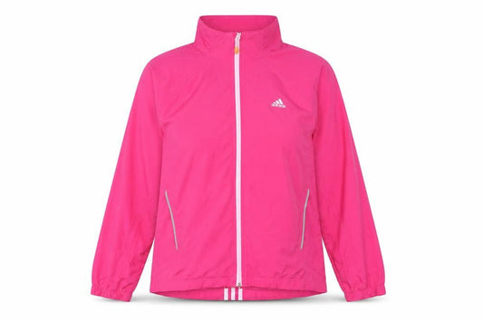 Adidas Women's Pink Windbreaker Jacket Size 18 Lightweight Activewear