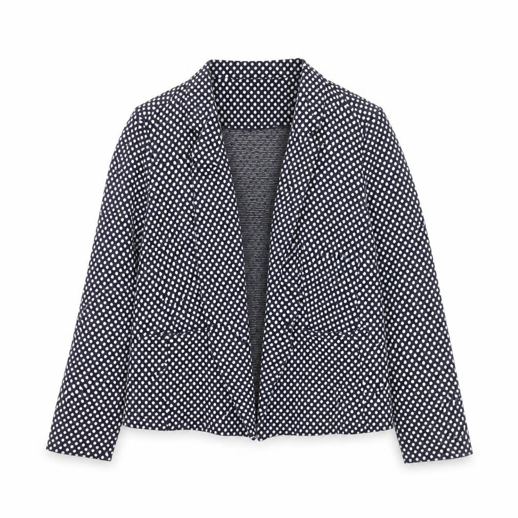 Marks and Spencer Womens Blue Polka Dot Blazer Size 18 Regular Fit