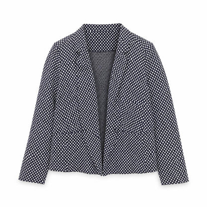 Marks and Spencer Womens Blue Polka Dot Blazer Size 18 Regular Fit