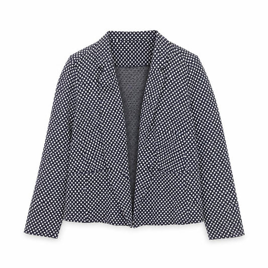 Marks and Spencer Womens Blue Polka Dot Blazer Size 18 Regular Fit