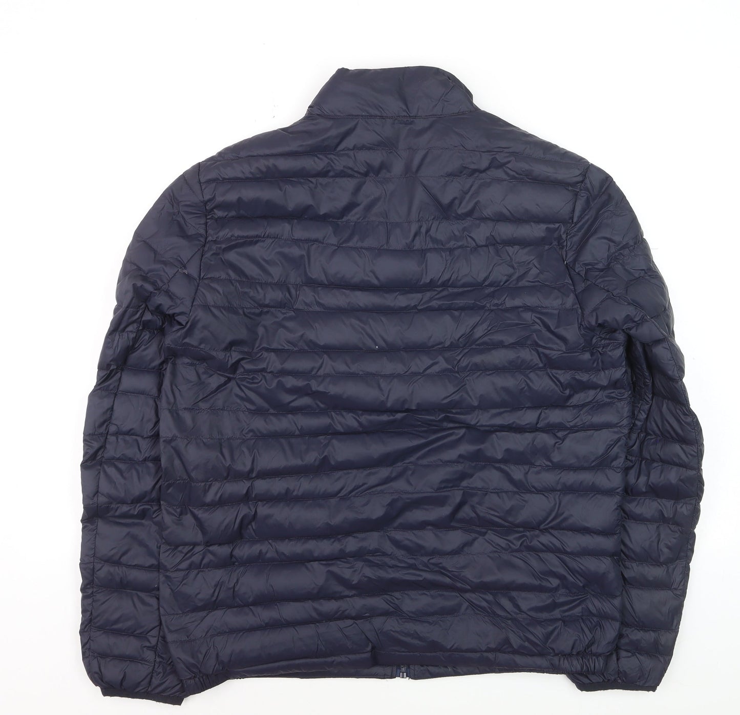 Marks and Spencer Men's Blue Puffer Jacket M Lightweight Full Zip