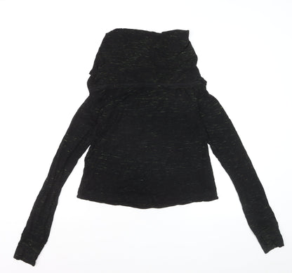 Sweaty Betty Women's Black Long Sleeve Cowl Neck Top Size S