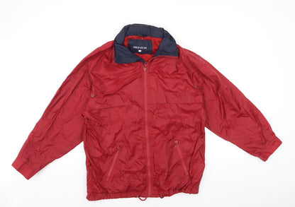 Solo Gear Men’s Red Nylon Windbreaker Jacket Size S