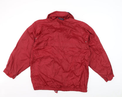 Solo Gear Men’s Red Nylon Windbreaker Jacket Size S